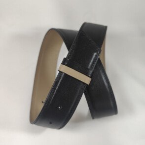 Ceinture reversible femme Taupe / Noir