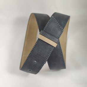 Ceinture reversible femme Sable / Ardoise