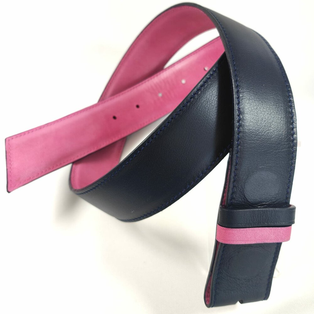 Ceinture reversible femme Rose  / Marine
