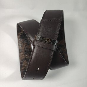 Ceinture Femme Chocolat / Grainé caramel