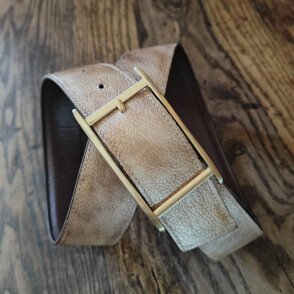 Boucle Hyères dorée satinée