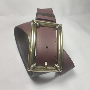 Ceinture reversible femme Aubergine / Chocolat