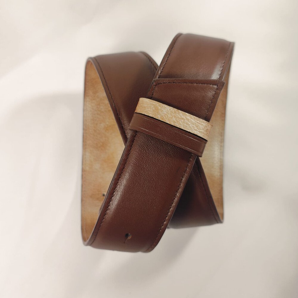 Ceinture reversible Femme Beige nuancé / Cappuccino
