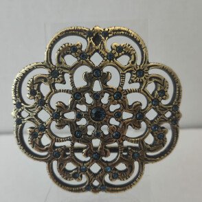 Boucle Uzès doré / Bleu