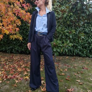 Boucle Chenonceau argenté / Marine