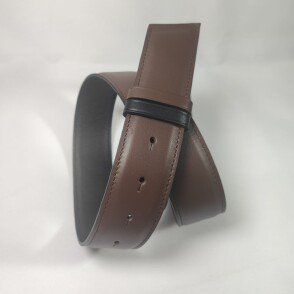 Ceinture reversible femme Cappuccino / Noir