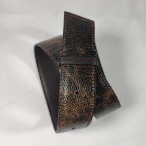 Ceinture Femme Chocolat / Grainé caramel
