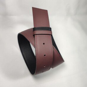 Ceinture Reversible femme Aubergine / Noir