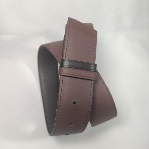 Ceinture reversible femme Aubergine / Chocolat