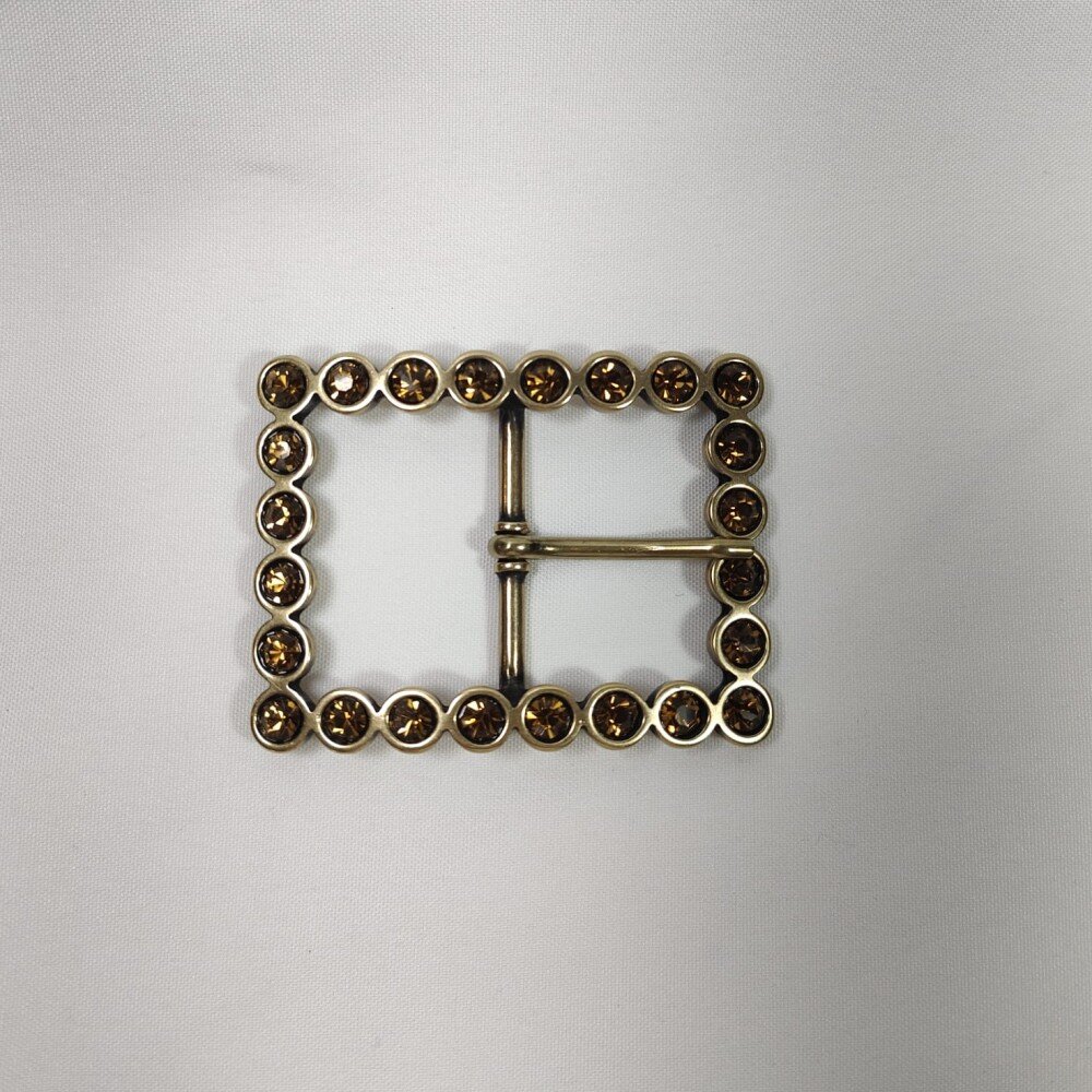 Boucle Cannes dorée marron