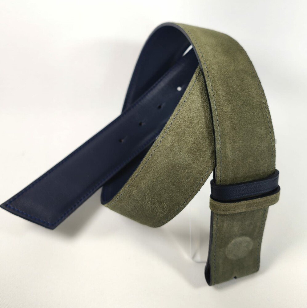 Ceinture reversible femme Marine / Kaki