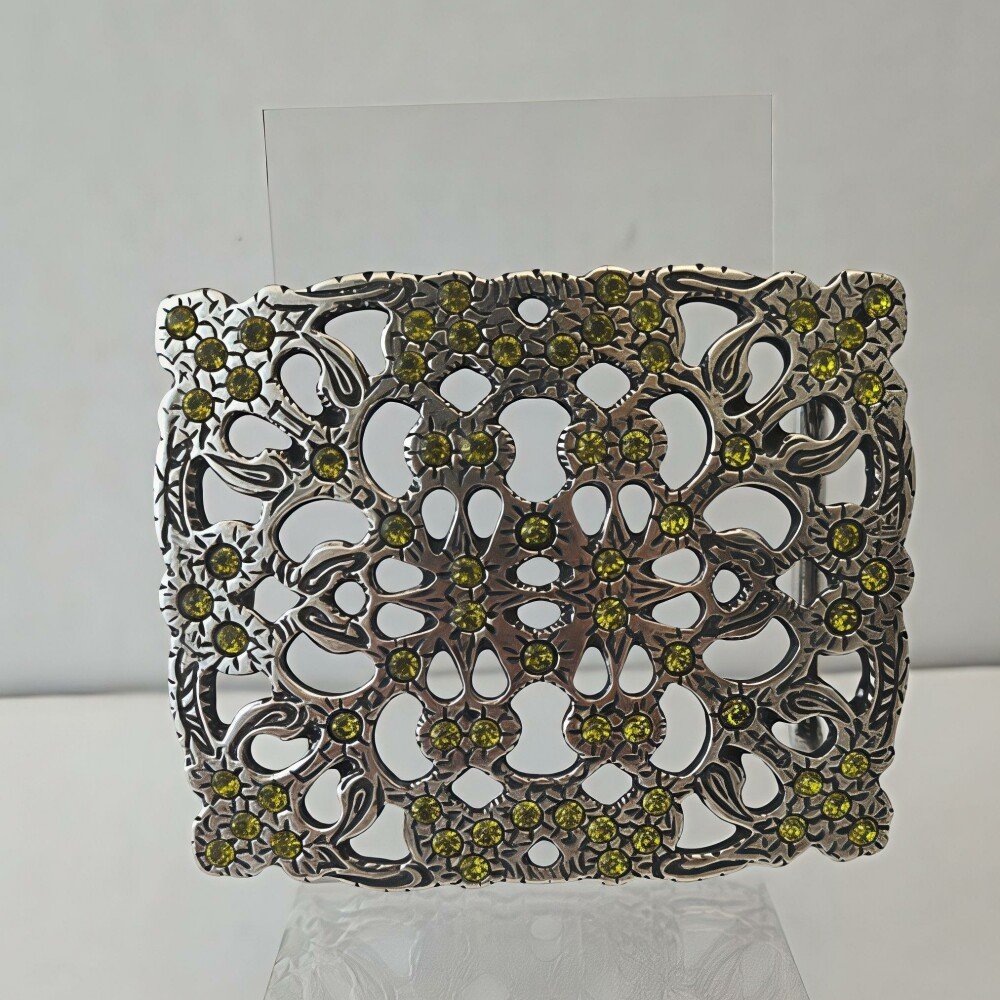 Boucle Tulle argenté - Vert