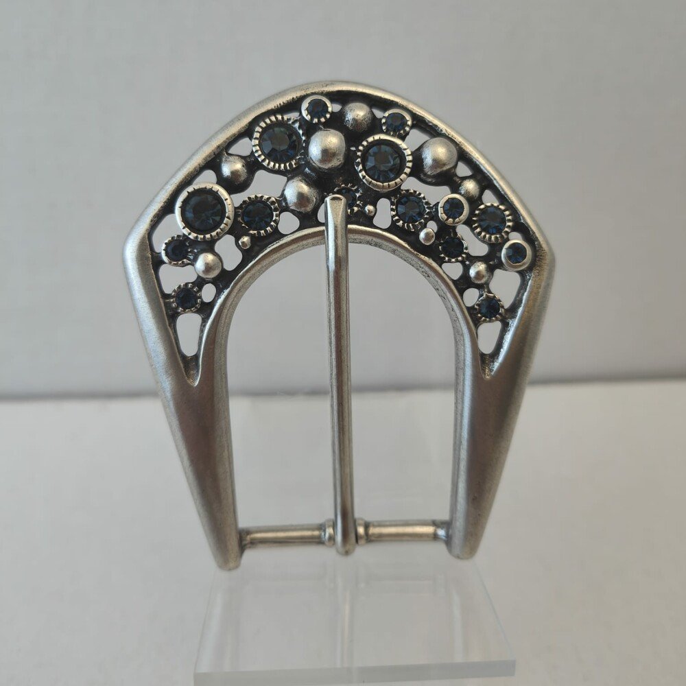 Boucle Chenonceau argenté / Marine